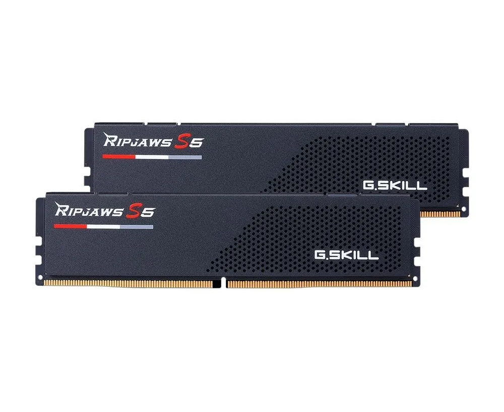 ОЗУ G.SKILL Ripjaws S5 (F5-6000 J3040 G32 GX2-RS5 K) 64 GB (2x32 GB) DDR5 6000 M Hz CL30 (30-40-40-96) 1.4 V / Black