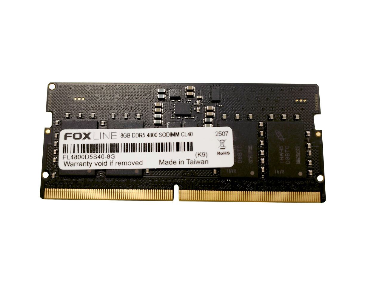 ОЗУ Foxline FL4800 D5 S40-8 G SODIMM 8 GB 4800 DDR5 CL 40