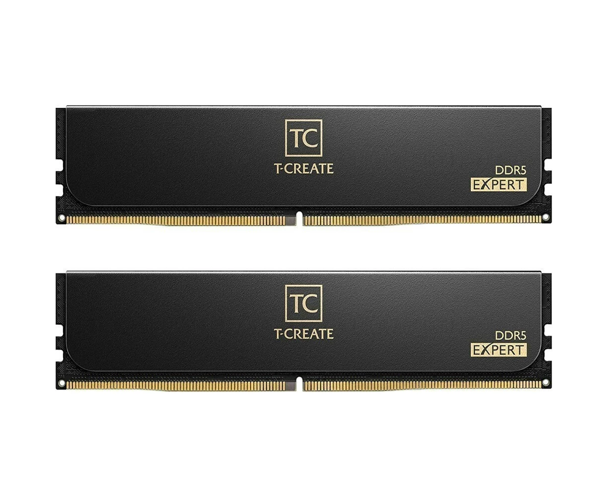 ОЗУ TEAMGROUP T-Create Expert 32 GB (CTCED532 G6400 HC32 ADC01) (2x16 GB) DDR5 6400 M Hz CL32 (32-39-39-84) 1.35 V / Black
