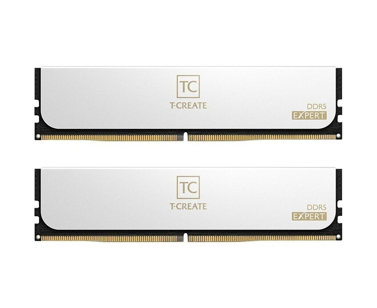 ОЗУ TEAMGROUP T-Create Expert 96 GB (CTCWD596 G6800 HC36 DDC01) (2x48 GB) DDR5 6800 M Hz CL36 (36-46-46-84) 1.4 V / White