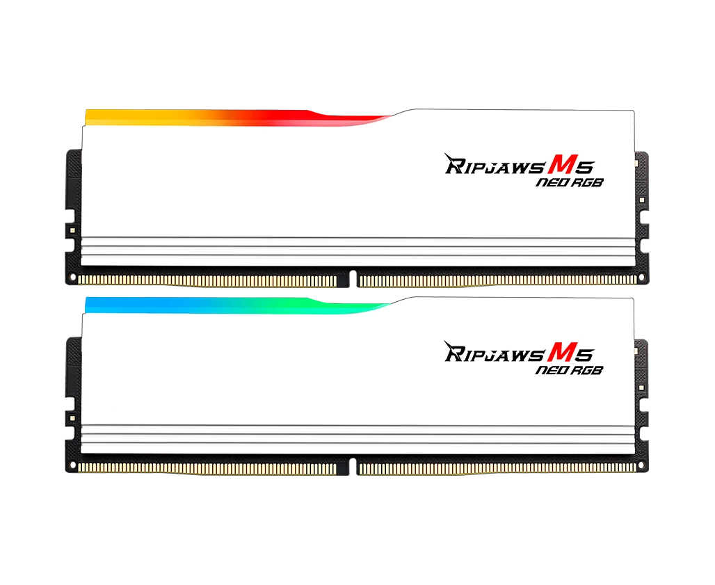 ОЗУ G.SKILL Rip Jaws M5 Neo RGB (F5-6000 J3636 F16 GX2-RM5 NRW) 32 GB (2x16 GB) 6000 M Hz CL36 (36-36-36-96) 1.35 V DDR5