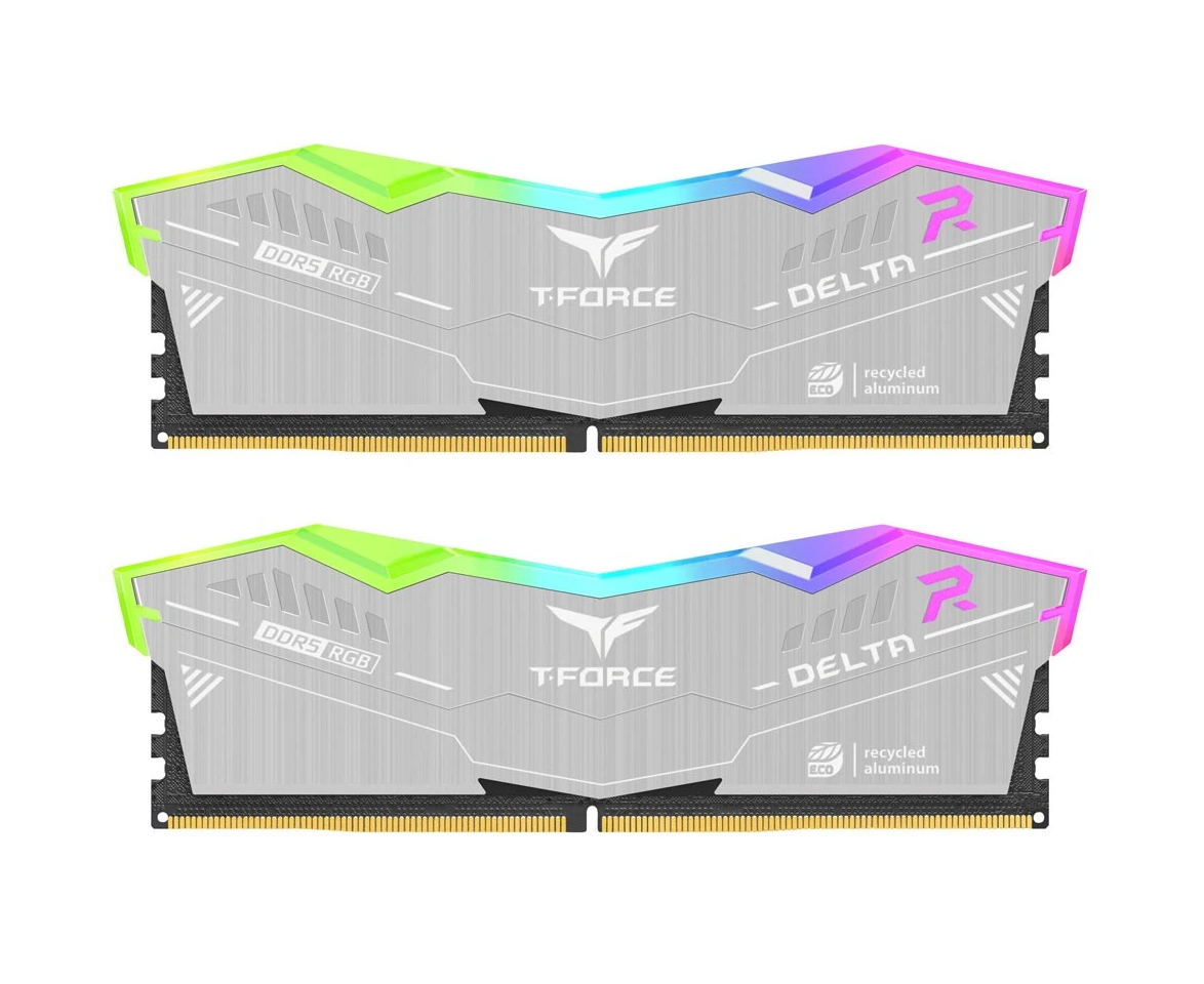 ОЗУ TEAMGROUP T-Force Delta RGB Eco 64 GB (FF2 D564 G6000 HC38 JDC01) (2x32 GB) DDR5 6000 M Hz CL38 (38-46-46-84) 1.35 V