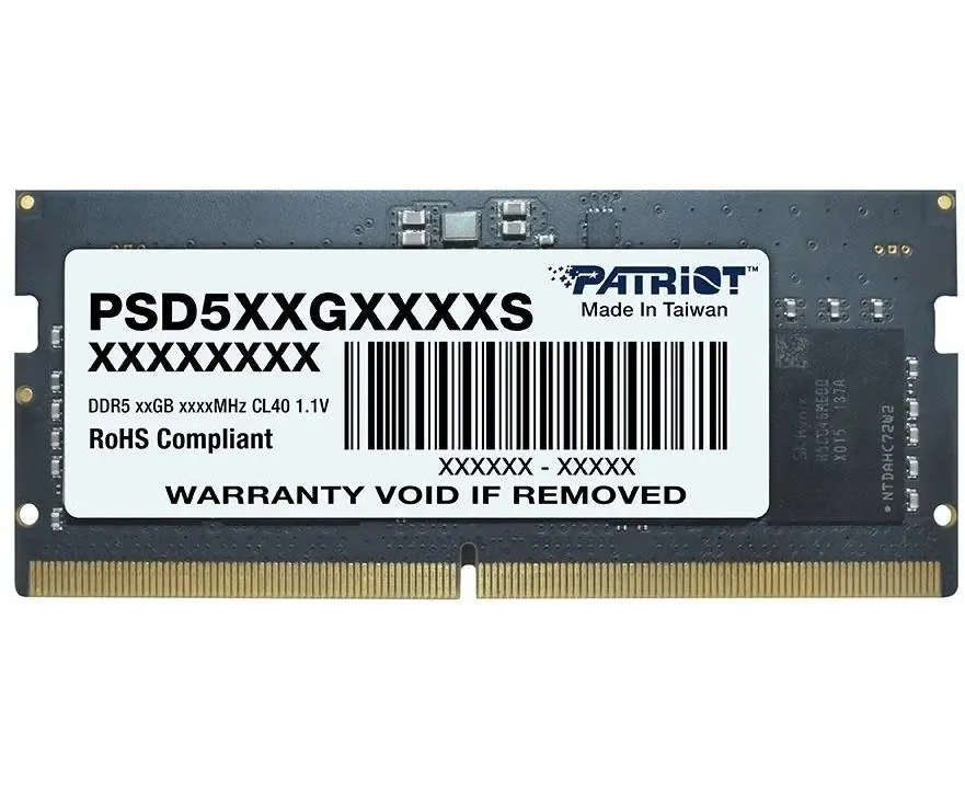 ОЗУ Patriot Signature Line PSD532 G56002 S DDR5 32 GB 5600 M Hz SO-DIMM Single 1*32 GB CL46 46-46-46-90 1.1 V