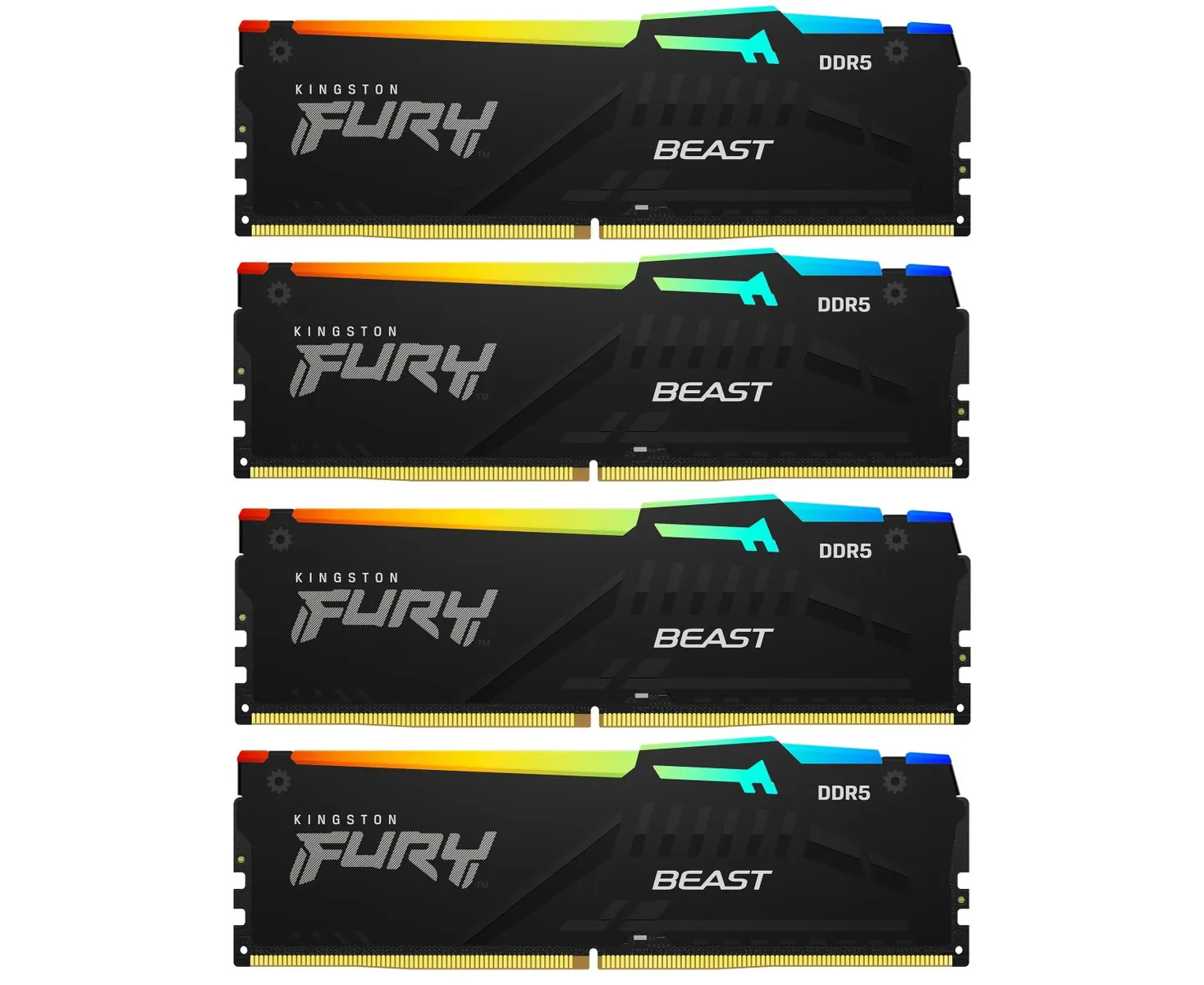 ОЗУ Kingston Fury Beast KF556 C40 BBAK4-64 DDR5 - 4x 16 ГБ 5600 МГц, DIMM, Ret