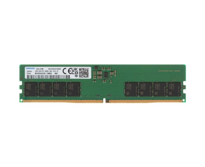 ОЗУ Samsung M323 R2 GA3 EB0-CWMOD 16 GB DDR5 5600 UDIMM Desktop Non-ECC,CL46, 1.1 V, 1 Rx8, Bulk