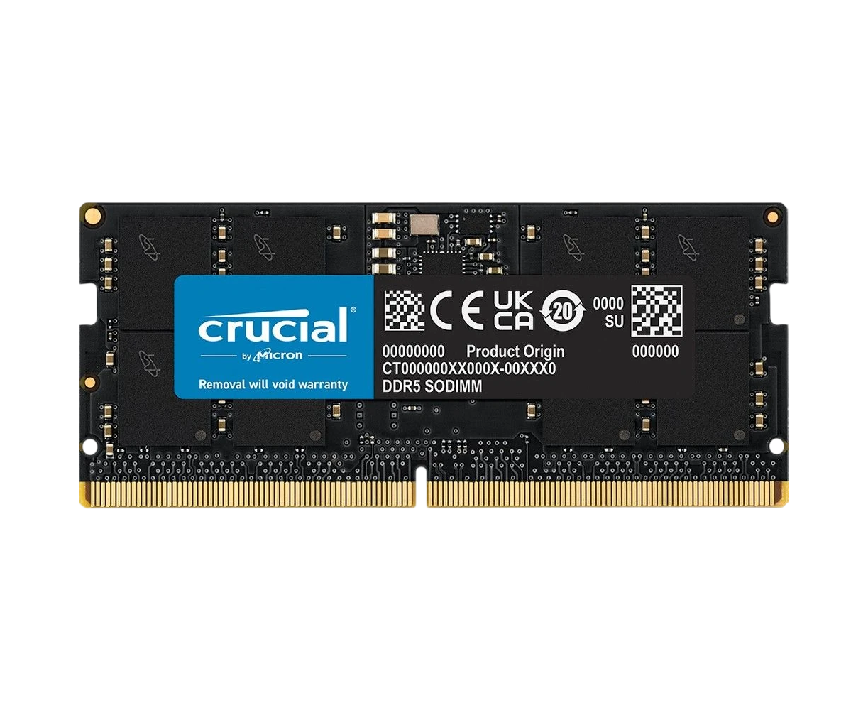 ОЗУ Crucial CT32 G56 C46 S5 T 32 GB DDR5 5600 SO DIMM Classic Laptop Memory Non-ECC, CL46, 1.1 V, D Rx8