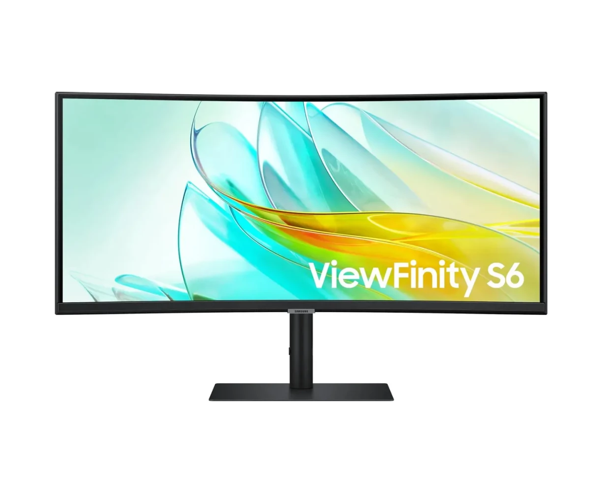 Монитор Samsung View Finity S6 S34 C650 UAIXCI (LS34 C650 UAIXCI) 34" 3440x1440, VA, 100 Гц, 1х HDMI, 1х DP, 1х Type-С, изогнутый, черный