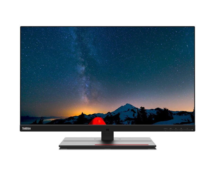 Монитор Lenovo P27u-20 (62 CBRAS6 CB) Black/Red, 27" 16:9, IPS, 3840 x 2160, 4ms, 450cd, 60 Hz, 2x HDMI, 1x DP, 3x USB, USB-C, 1x Thunderbolt, LAN, SPK HAS
