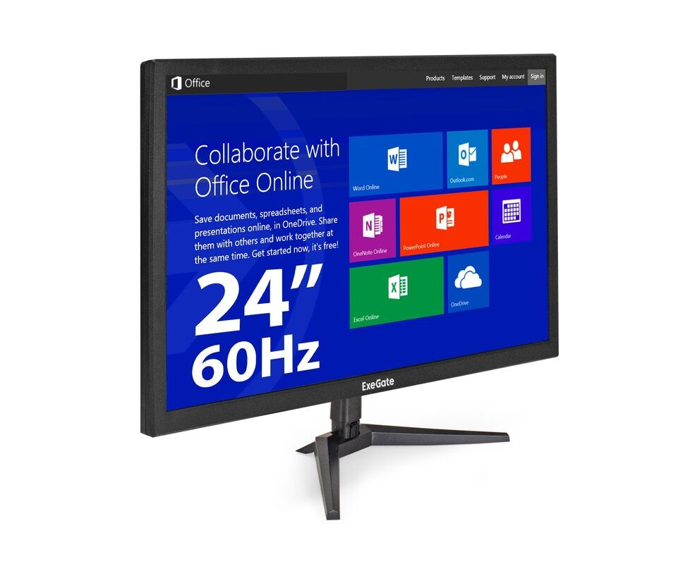 Монитор Exe Gate EB2400 A (EX297377 RUS) черный