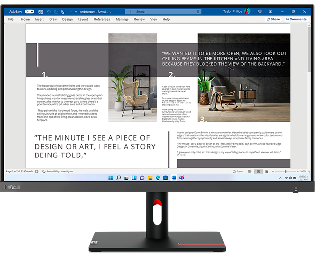 Монитор Lenovo Think Vision S27i-30 (63 DFKAT4 UK) 1920x1080, IPS, 100 Гц, 2х HDMI, черный