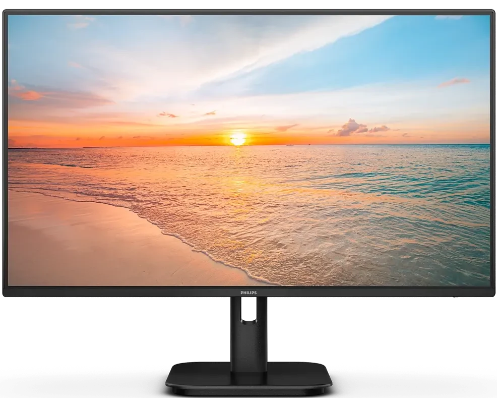 Монитор Philips E Line 24 E1 N1200 A (24 E1 N1200 A/01) черный IPS LED 4ms 16:9 HDMI M/M матовая 300cd 178гр/178гр 1920x1080 100 Hz VGA DP FHD