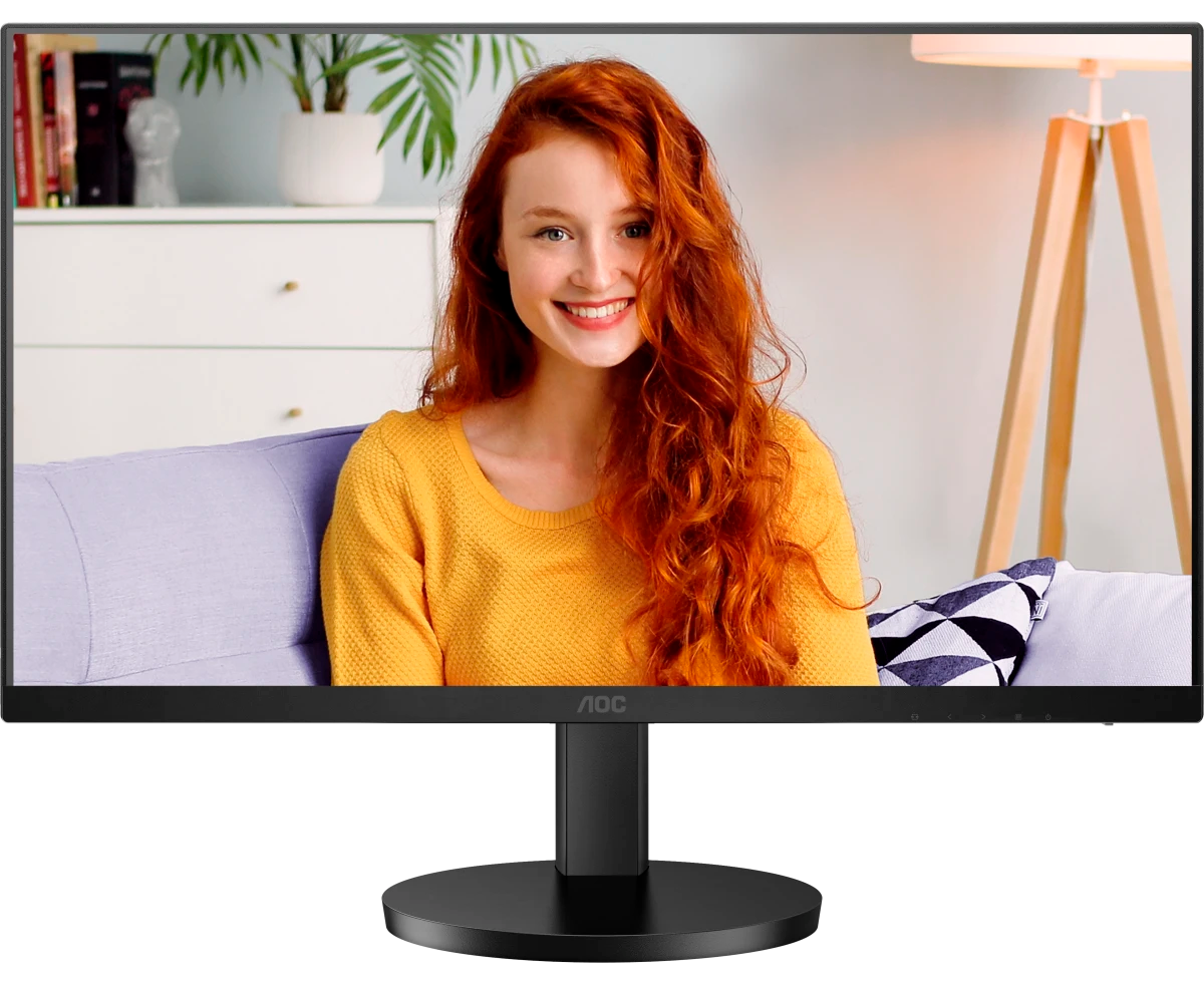 Монитор AOC U27 B3 CF Black (27" 4 K, IPS, 3840x2160, 4 ms, 178°/178°, 350 cd/m, 20 M:1, +HDMI 2.0, +2x USB 3.2, +USB Type-C (65 W), +MM, +регулировка по вы