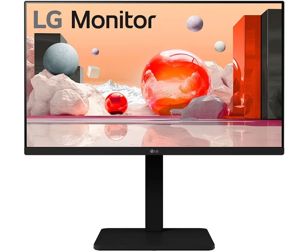 Монитор LG 24 BA450-B.ARUQ Black 23.8" с поворотом экрана IPS, 1920x1080, 5 ms, 178°/178°, 250 cd/m, 1300:1, +HDMI, +DP,MM