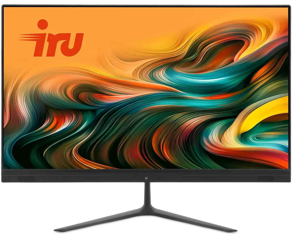 Моноблок IRU P231 (1971903) 23.8" Full HD Cel N4020 (3.6) 8 Gb SSD256 Gb no OS Gbit Eth Wi Fi BT 120 W Cam черный