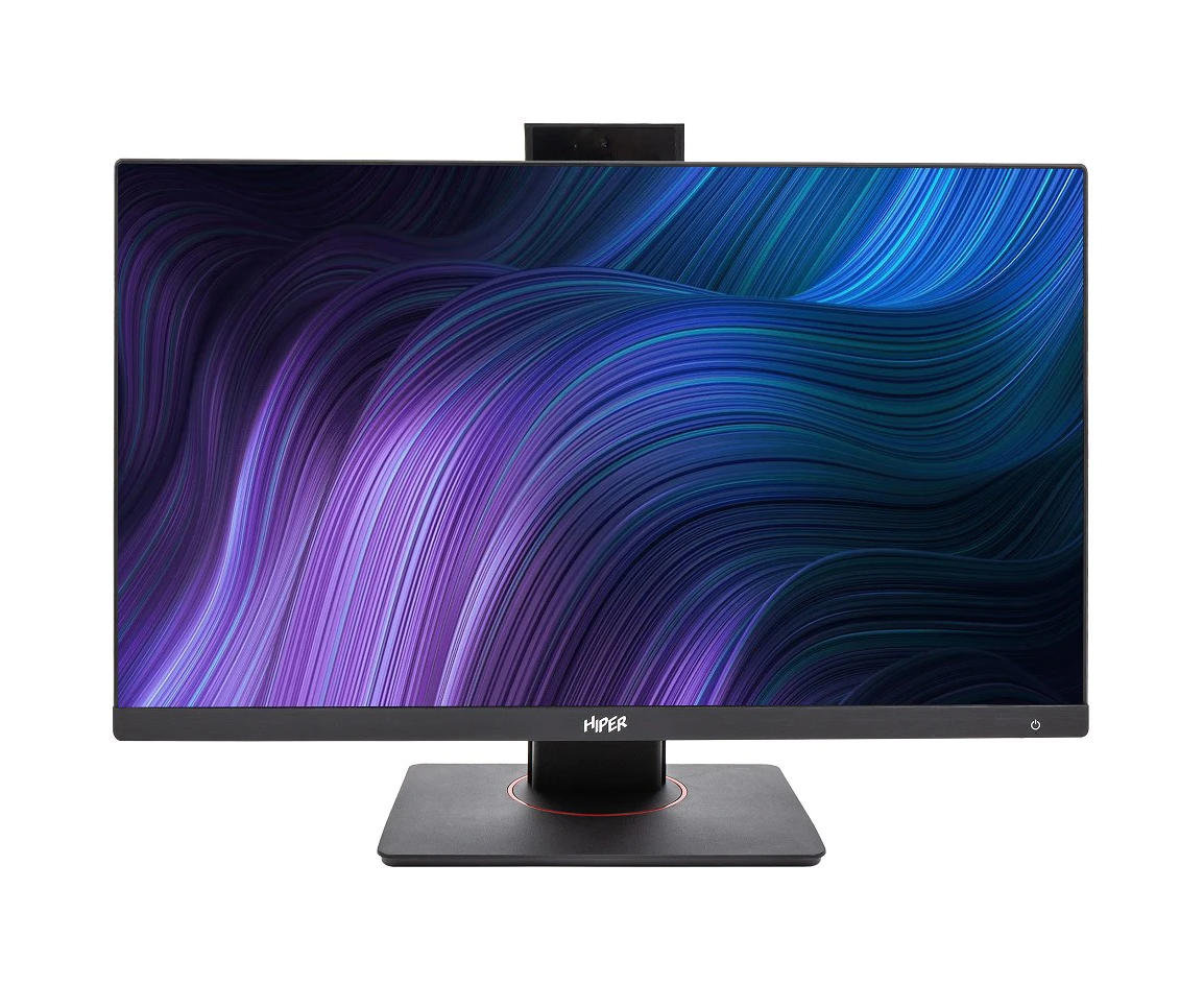 Моноблок Hiper V6 (V6-i3141 R16 N5 H6 FBI6 EPBMKWP) 23.8"(1920x1080 (матовый) IPS)/Intel Core i3 14100(3.5 Ghz)/16384 Mb/512 PCISSD Gb/no DVD/BT/Wi Fi/war 1y/6.4