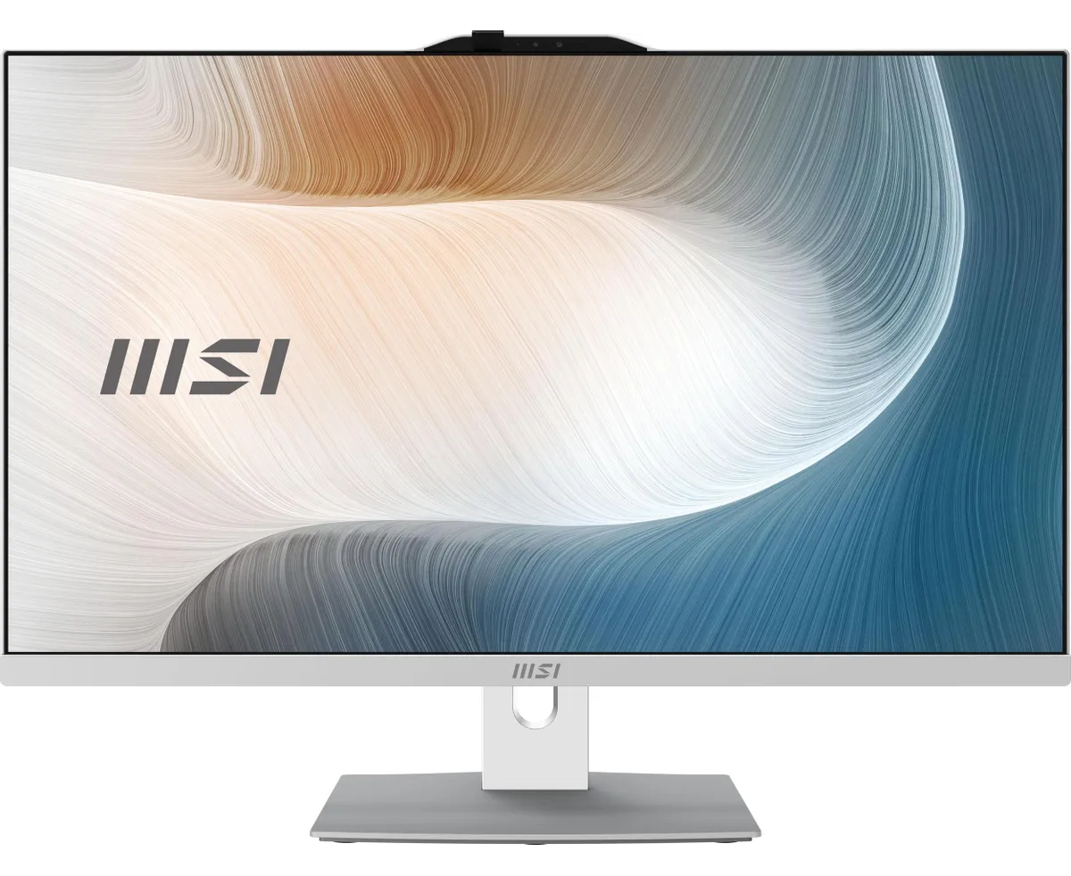 Моноблок MSI Modern AM272 P 1 M-676 XRU (9 S6-AF8232-676) 27" Full HD Core 3 100 U (1.2) 16 Gb SSD512 Gb Graphics no OS Gbit Eth Wi Fi BT 120 W клав. мышь белый