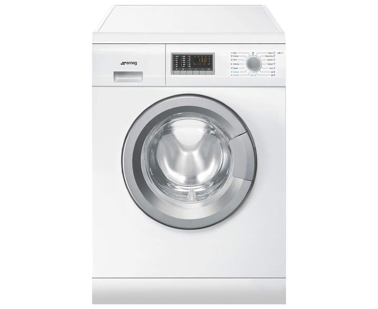 Встраиваемая стиральная машина с сушкой SMEG LSIA147 S белый