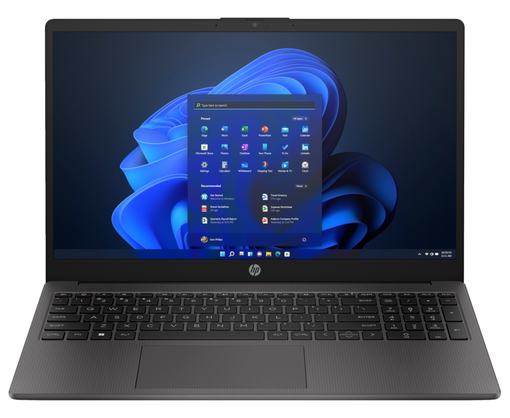 Ноутбук HP 255 G10 (859 QOEA) 15.6" IPS FHD AMD Ryzen 5 7530 U/16 Gb/512 Gb SSD/VGA int/no OS/dr.silver