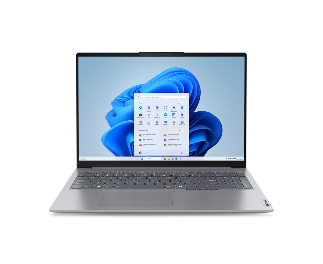Ноутбук Lenovo Thinkbook 16 G7 IML (21 MS0002 AU) 16", IPS, Core Ultra 5 125 U 1.3 ГГц, 12 ядер, 16 ГБ DDR5, 512 ГБ SSD, Intel Graphics, Win11 Pro, серый