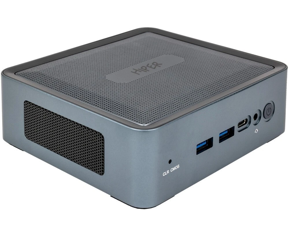 Неттоп Hiper Expertbox D20 (ED20-I5124 R8 N1 WPG) Intel Core i5 1240 P(1.7 Ghz)/16384 Mb/512 PCISSD Gb/no DVD/Int:Intel Iris Xe Graphics/BT/Wi Fi/war 1y/0.45kg