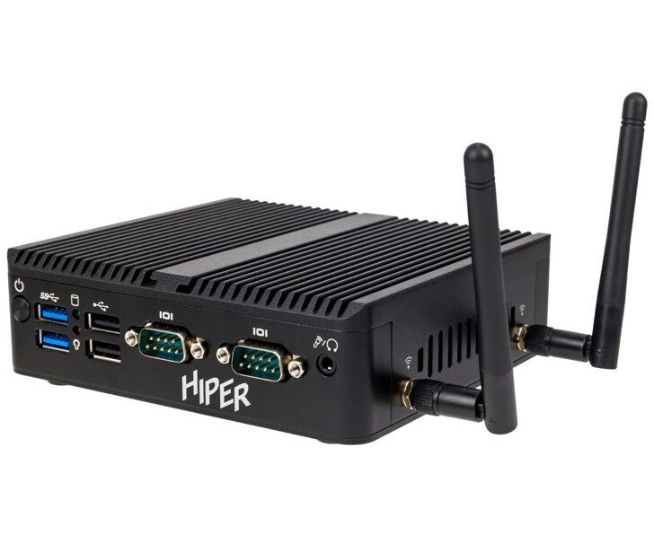 Неттоп Hiper Basic BC119 (BC119-N10 R8 N2 I5 BWP) Intel N-series N100(0.8 Ghz)/8192 Mb/256 SSD Gb/no DVD/BT/Wi Fi/0.65kg/черный/Win11 Pro + Безвентиляторны