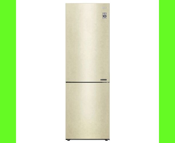 Холодильник LG GA-B509 CECL бежевый двухкамерный 203x59.5x68.2см Общий объем холодильной камеры 384 л Общий объем морозильной камеры 107 л Морози