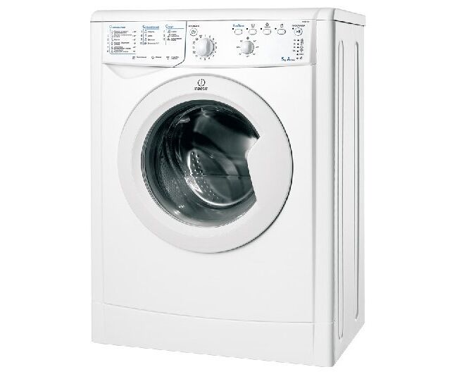 Стиральная машина Indesit IWSB 5105 белая, фронтальная, класс: A, макс. загрузка:5кг, 85х 60х 41.5см, 1000 об/мин, дисплей - нет