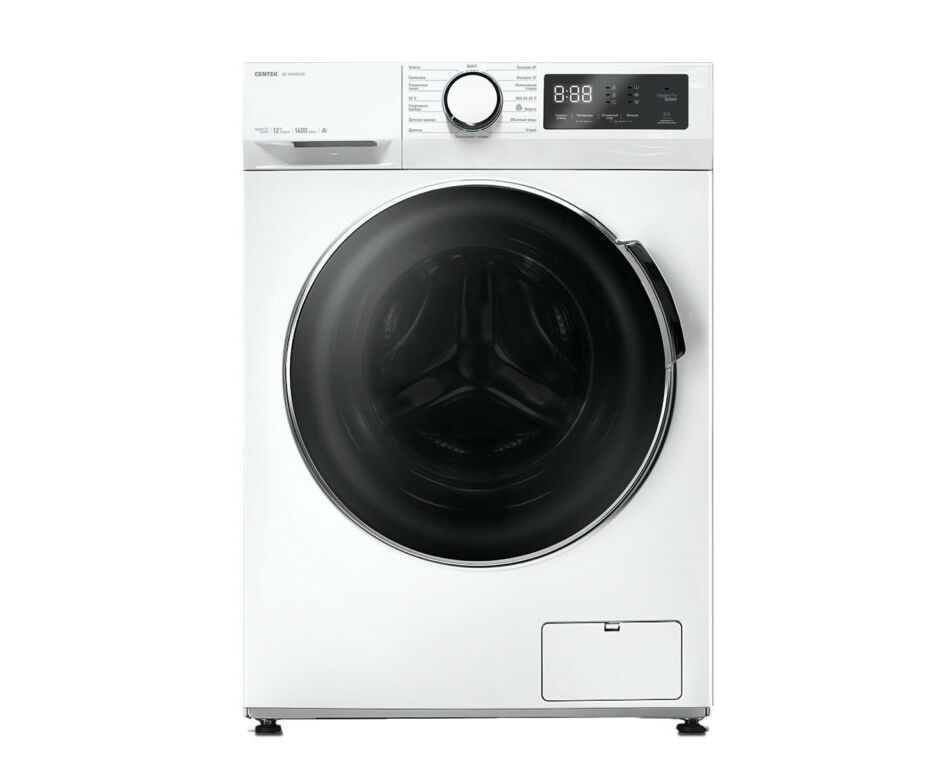 Стиральная машина Centek CT-1925 (белый) 1400 / 12кг / 60см / 15пр /LED-Дисплей / INVERTER / A+++