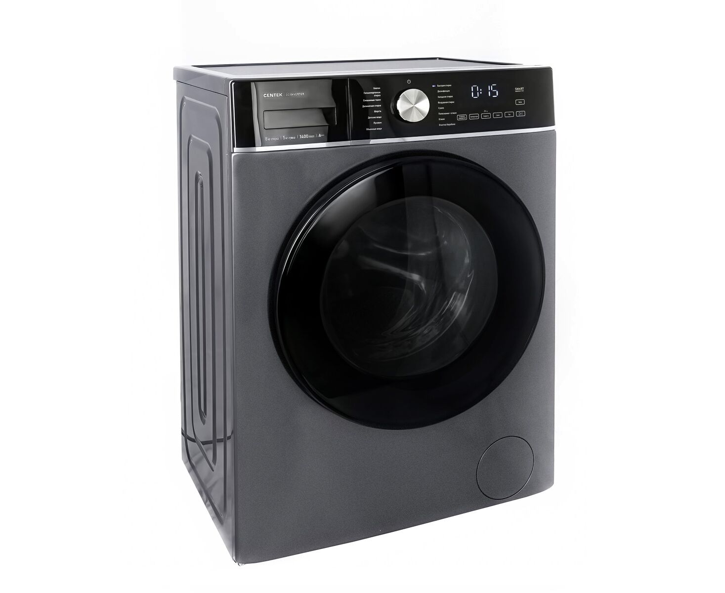 Стиральная машина Centek CT-1956 1400об, 600х 520х 847мм, 8кг/5кг стирка/сушка/ф-ия пара,Inverter,A+++