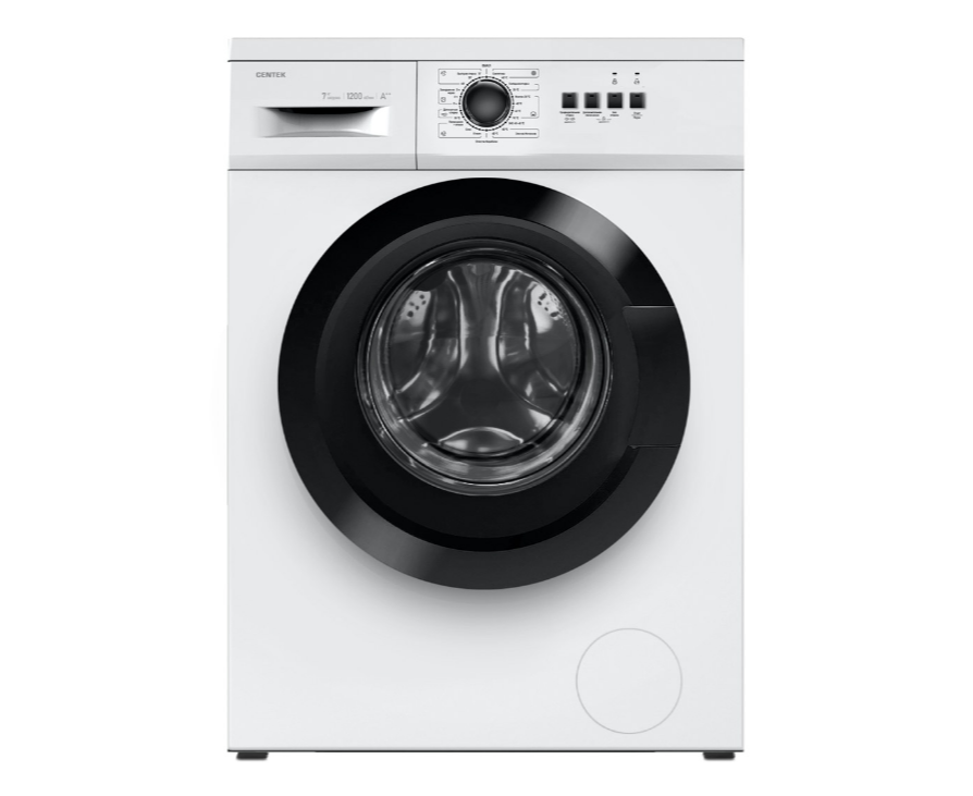 Стиральная машина Centek CT-1904 (белый) 1200 / 7кг / 40см / 23пр / Очистка барабана / A++
