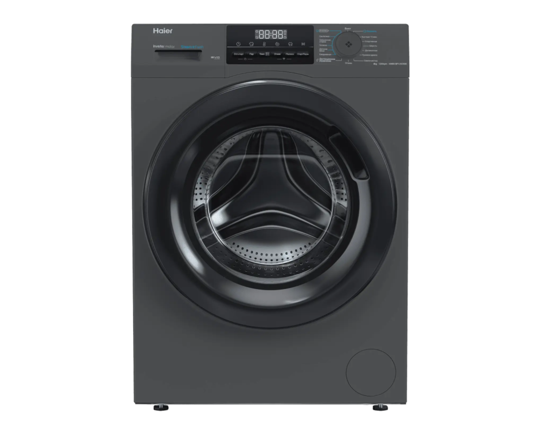 Стиральная машина Haier HW80-BP12929 DE черный инвертор