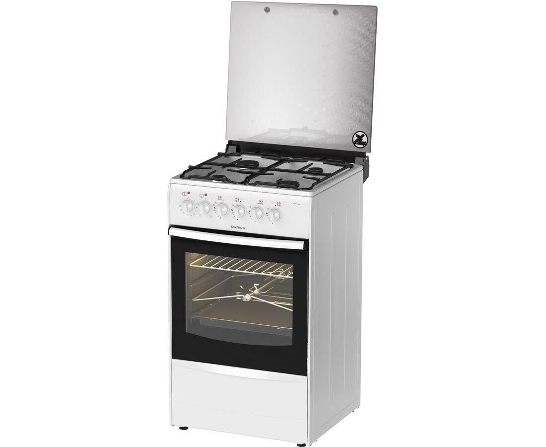 Плита Darina 1 B KM 441 306 W белый (стеклянная крышка)