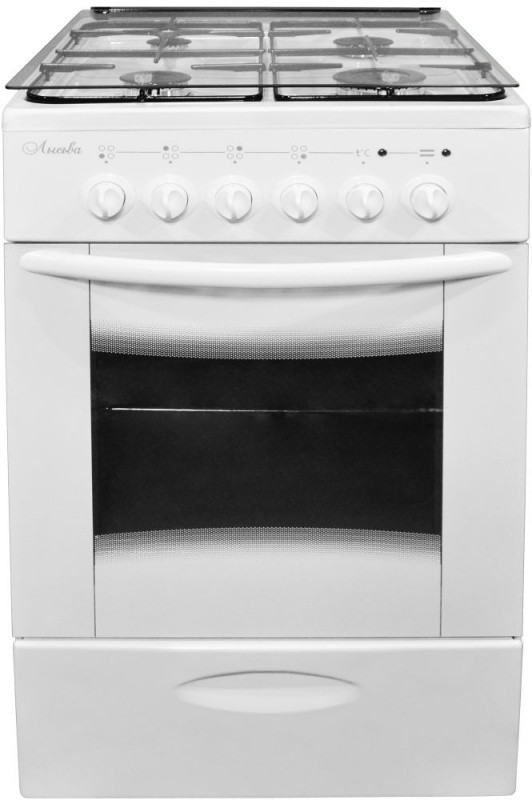 Плита Лысьва ЭГ 4к 01 МС-2у белый (стеклянная крышка)