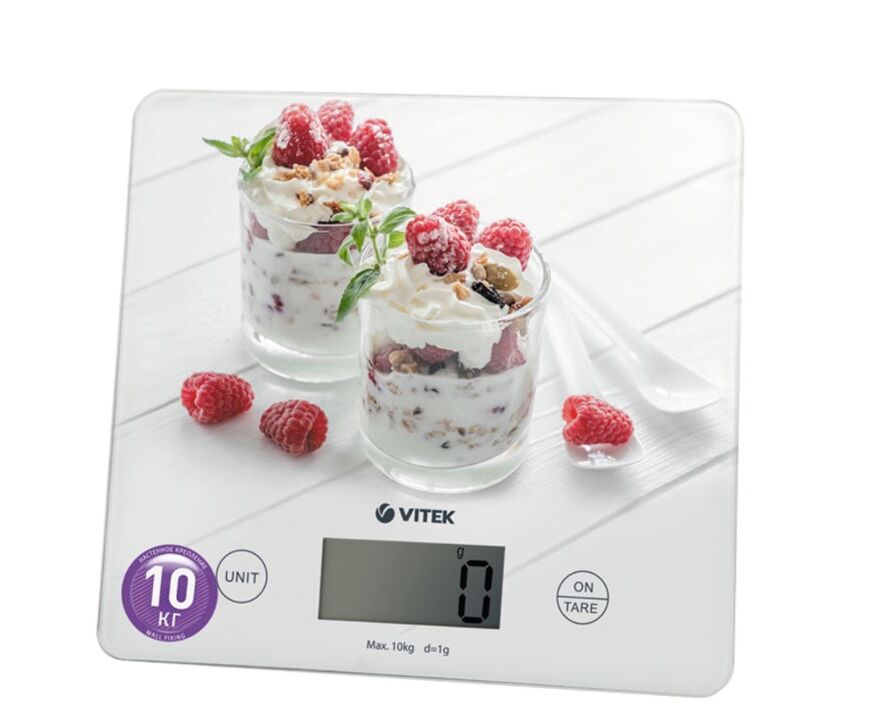 Весы кухонные Vitek VT-8034 (W) рисунок