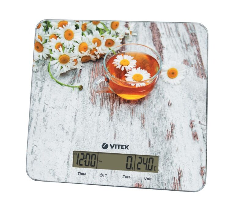Весы кухонные Vitek VT-8008 (MC) ромашки