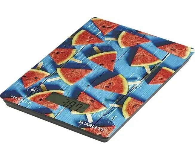 Весы кухонные Scarlett SC-KS57 P78 красный/арбуз