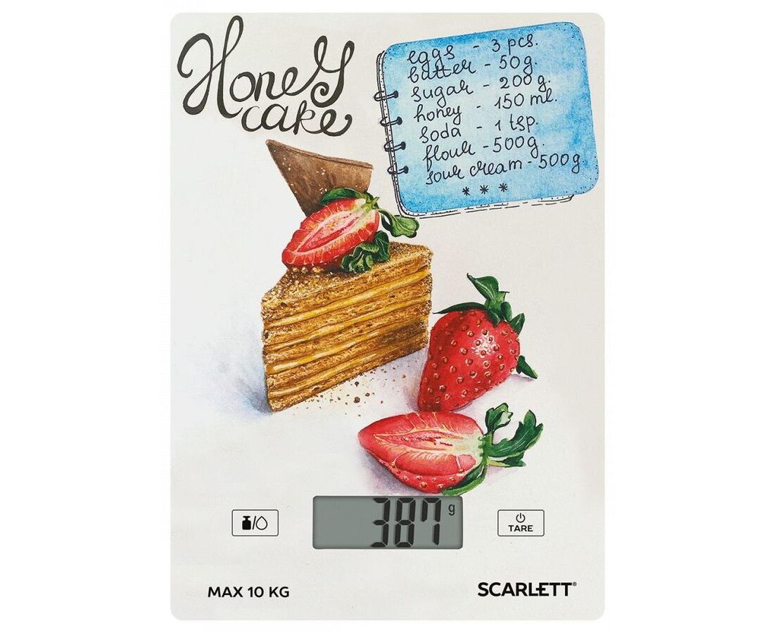 Весы кухонные Scarlett SC-KS57 P76 Медовик