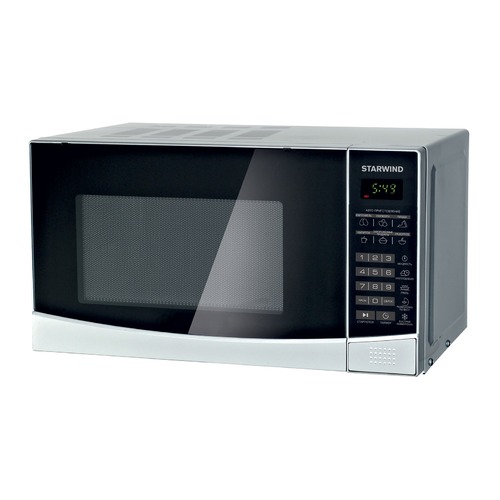 Микроволновая печь Starwind SMW2820 дисплей, 20л. 700 Вт серебристый/черный