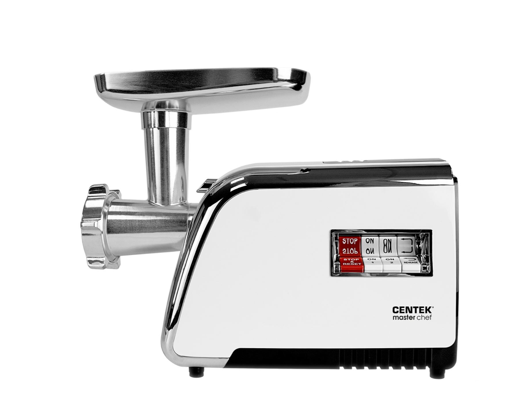 Мясорубка Centek CT-1602 Juice (белый/хром)