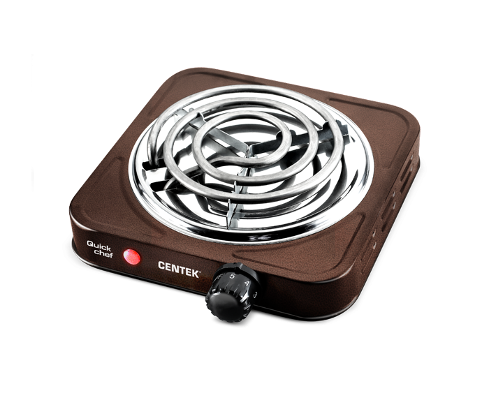 Плитка электрическая Centek CT-1508 (Siberia) 1конфорка ТЭН 140мм, 1000 Вт, индикатор работы