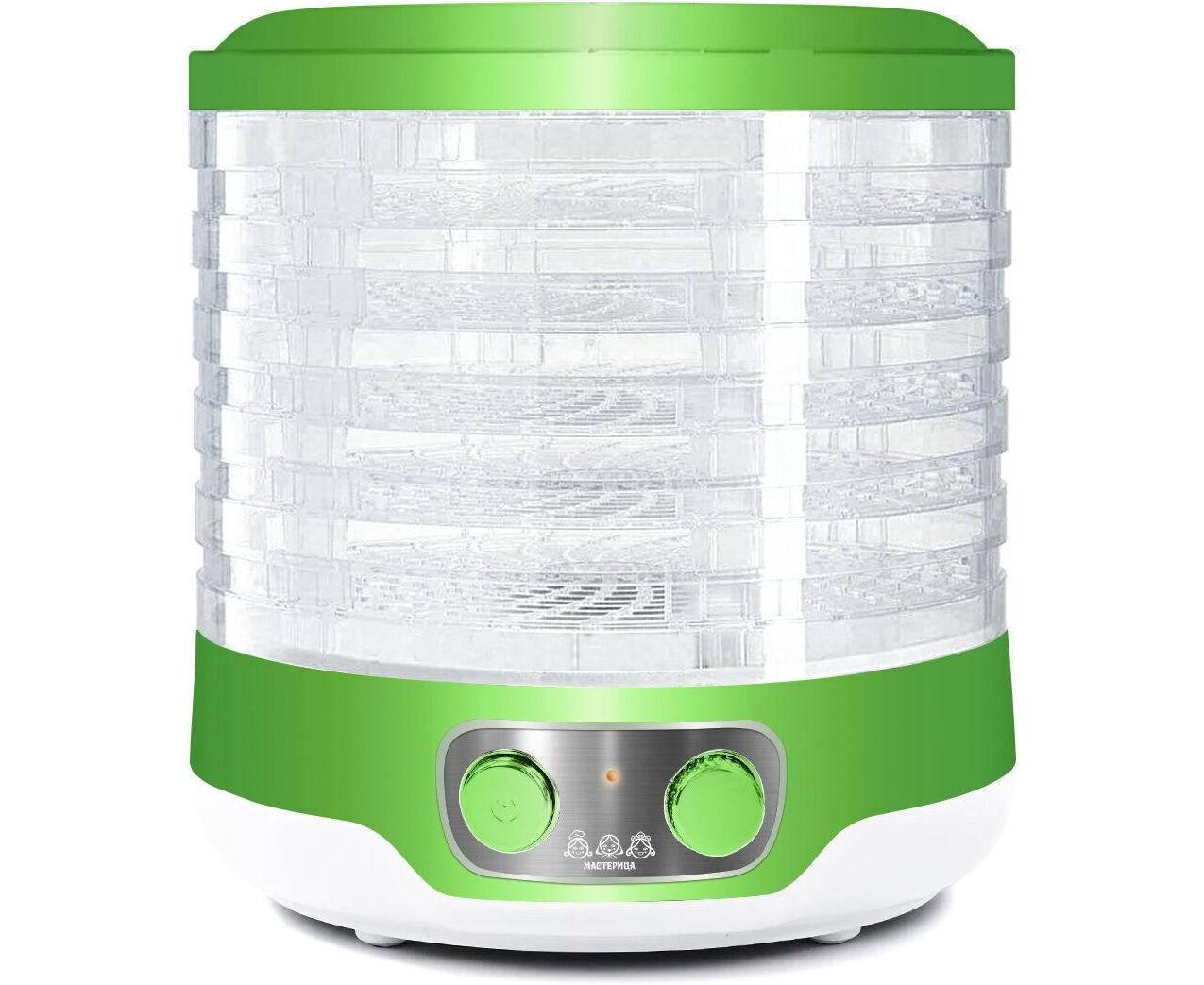 Сушилка для овощей Мастерица EFD-3061 6 поддонов + 1 поддон для пастилы зеленый перламутр
