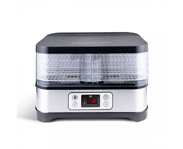 Сушилка для овощей и фруктов BQ FD1001 черный/серебристый