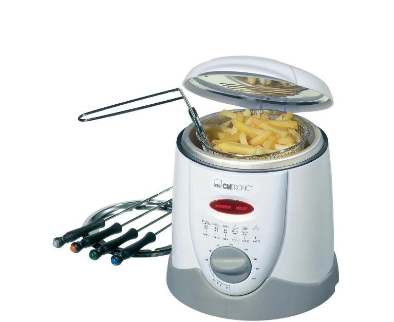 Фритюрница-фондю Clatronic FFR 2916 weis-grau