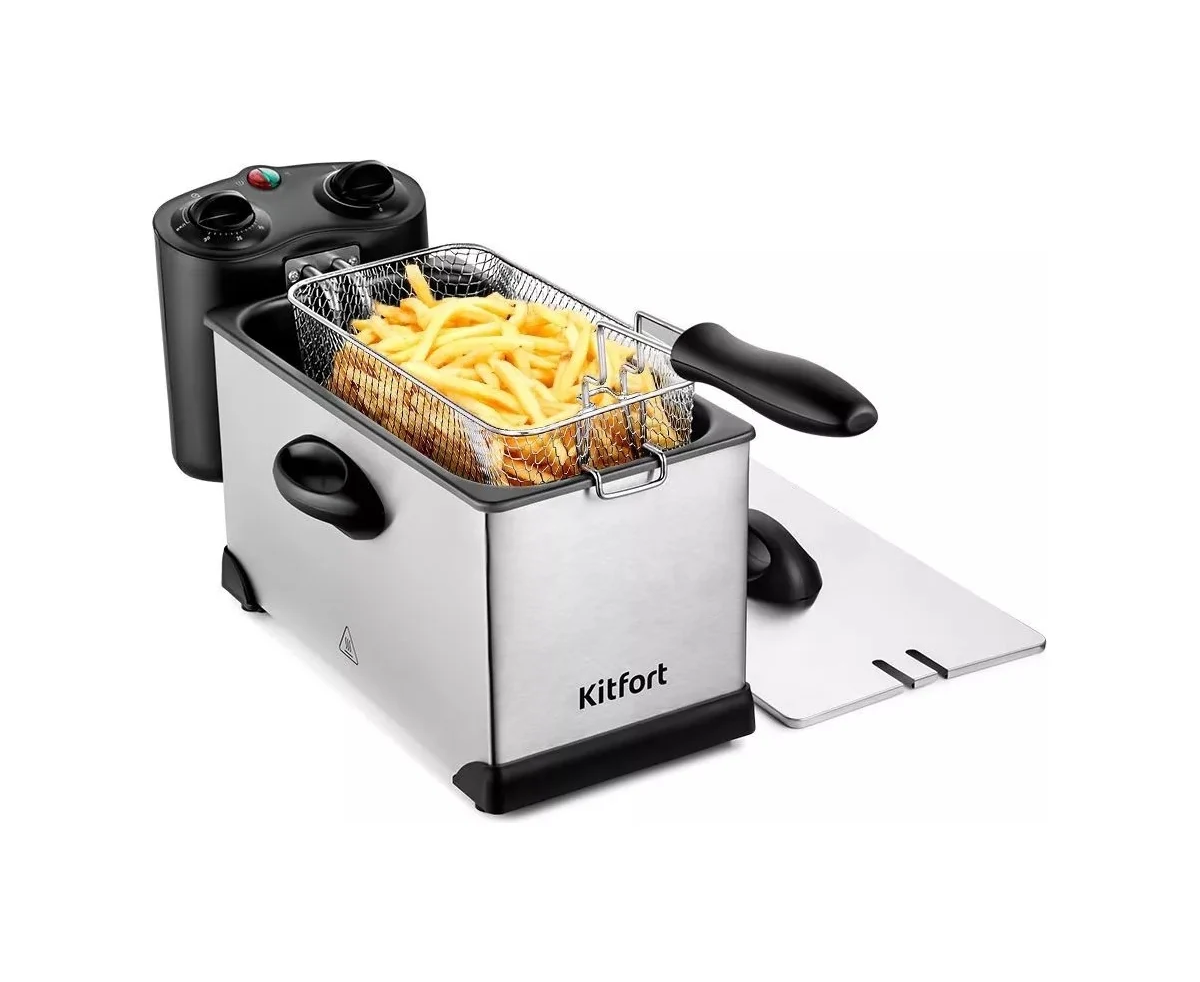 Фритюрница Kit Fort КТ-4052 серебристый/черный