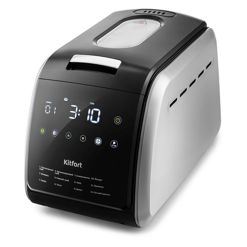 Хлебопечь Kitfort KT-305 черный/серебристый