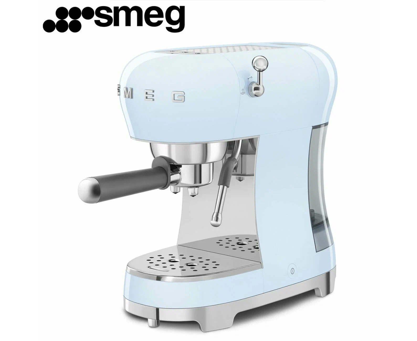 Кофемашина-эспрессо SMEG ECF02 PBEU пастельный голубой