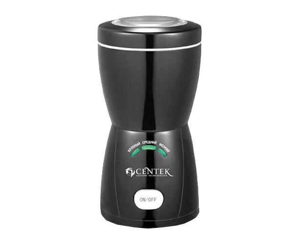 Кофемолка Centek CT-1354 BL (черный) 200 Вт, 70г, АВТОпомол (3 уровня), 3 LED индикатора