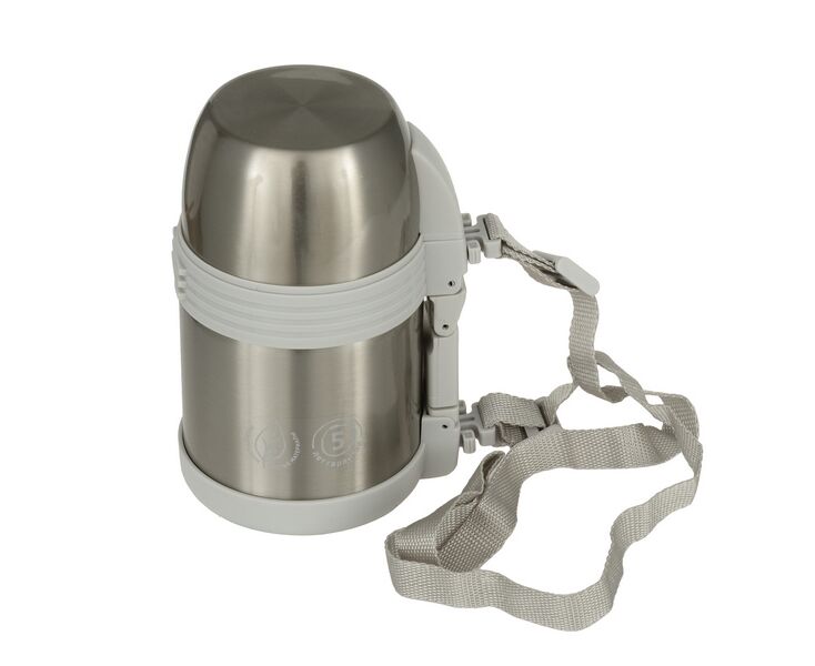 Термос Арктика 205-1000 (205-1000/SIL) 1л. серебристый/белый