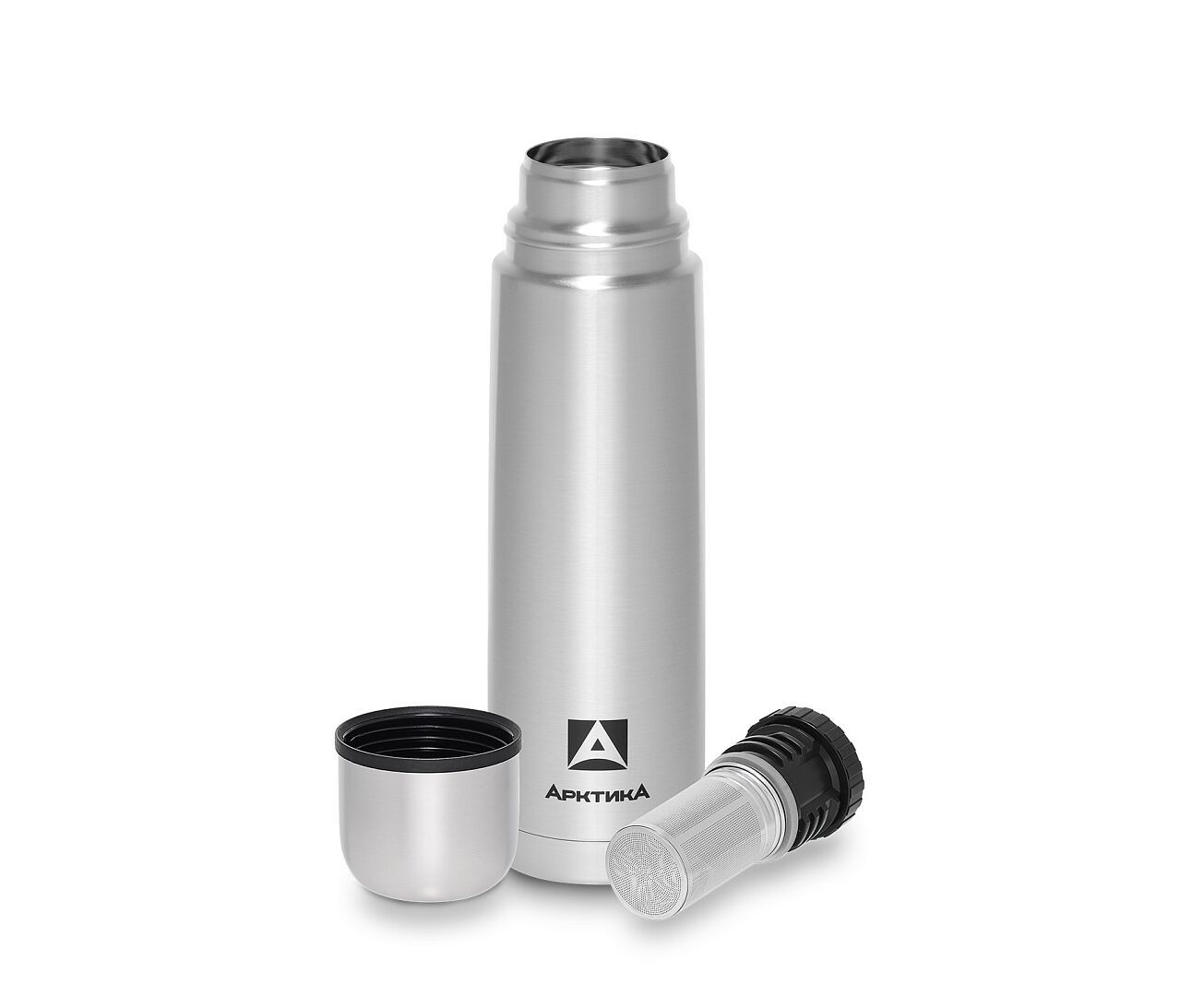 Термос для напитков Арктика 101-750 C/Sil 0.75л. серебристый