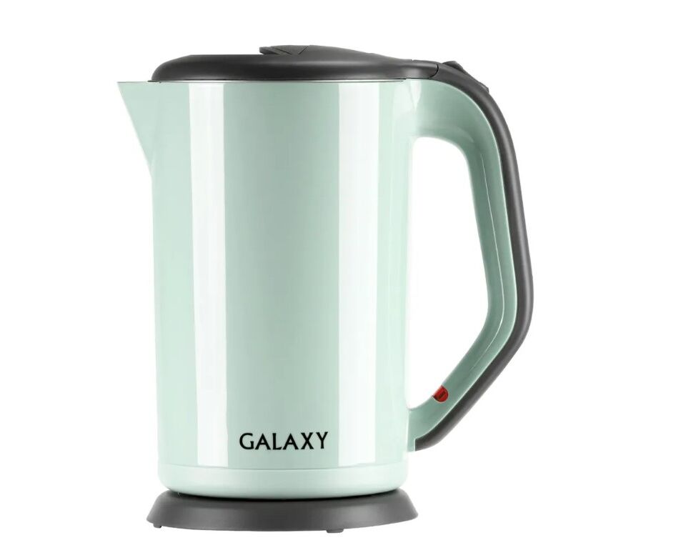 Чайник Galaxy Line GL 0330 салатовый, пластик, двойные стенки